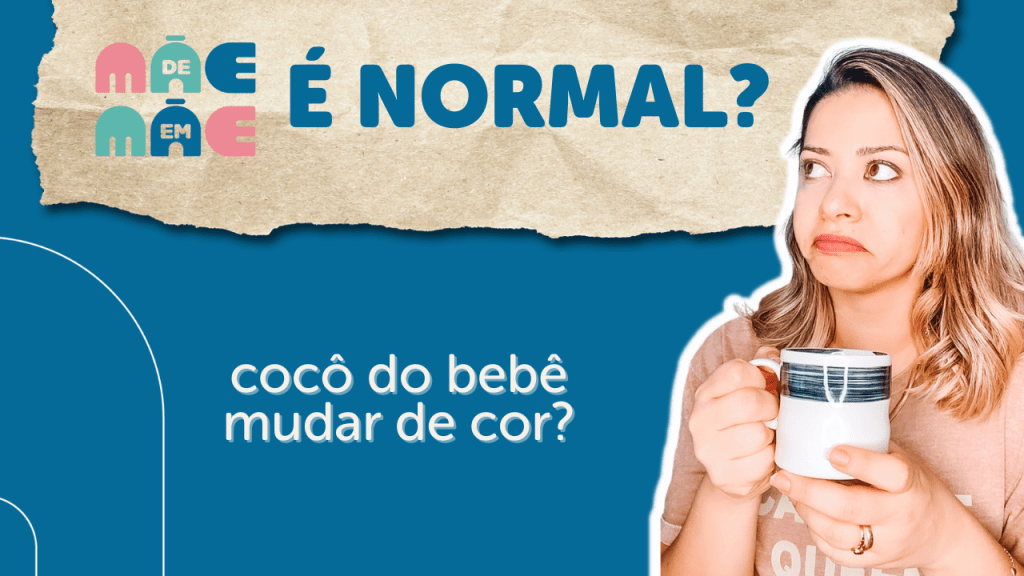 É normal o cocô do bebê mudar de cor?