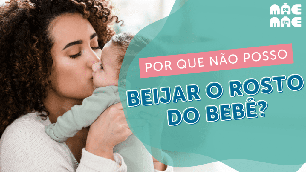 beijar bebês no rosto