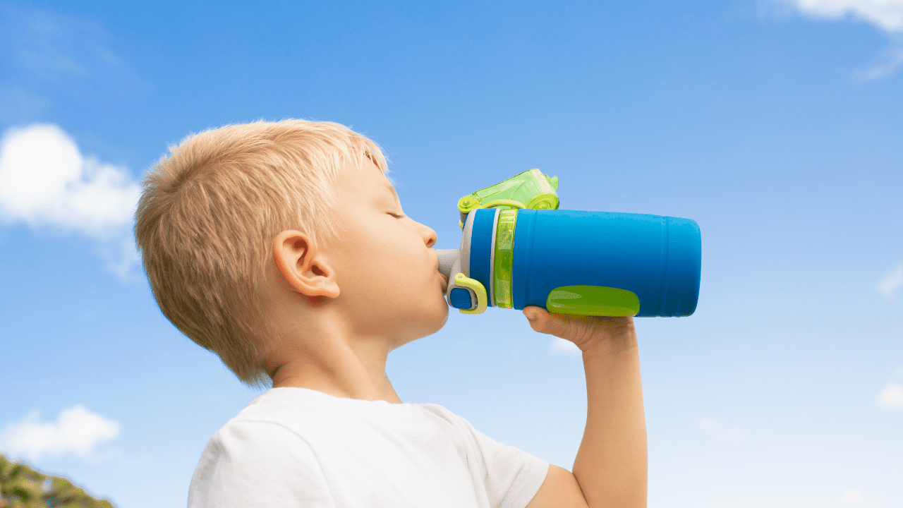 hidratação de crianças